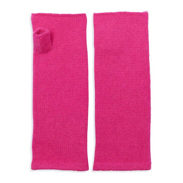 Somerville Cashmere Wrist Warmers - Neon Pink