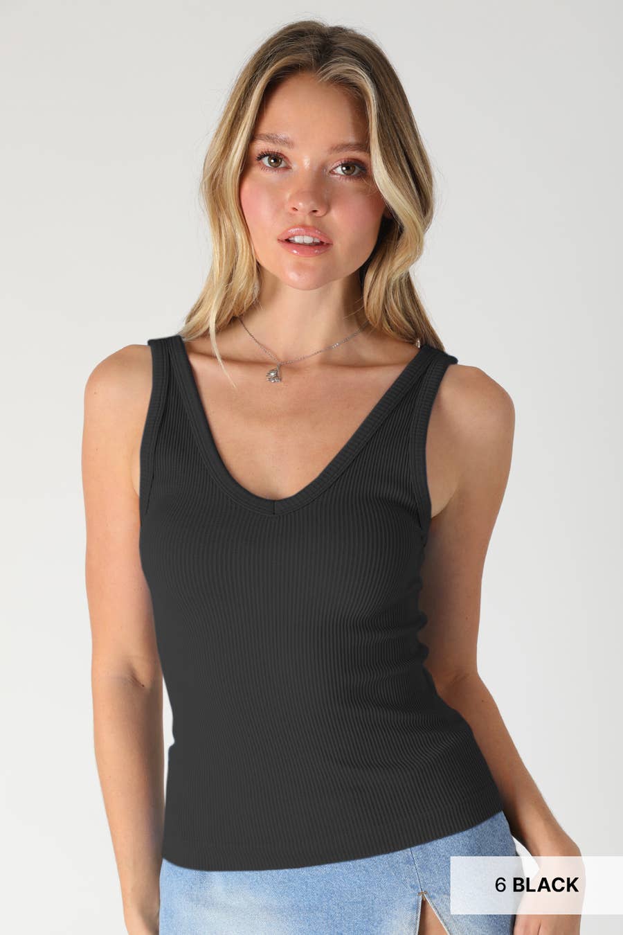 Nikibiki Reversible Ribbed Tank Top NS8515