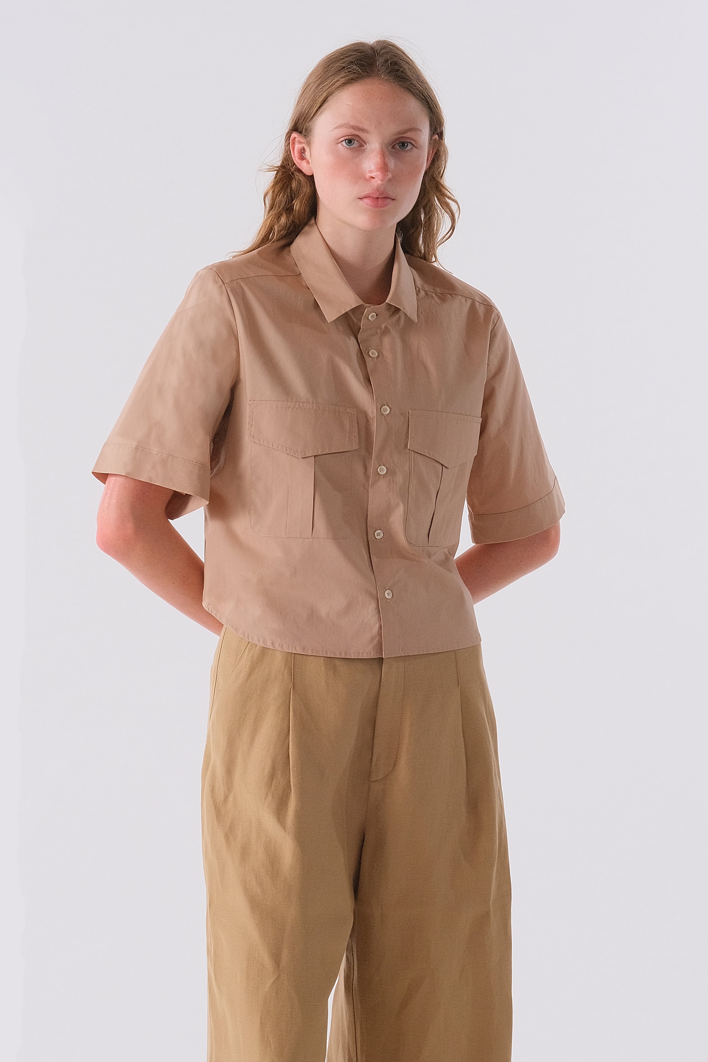 Cissa Safari Shirt Paper Cotton