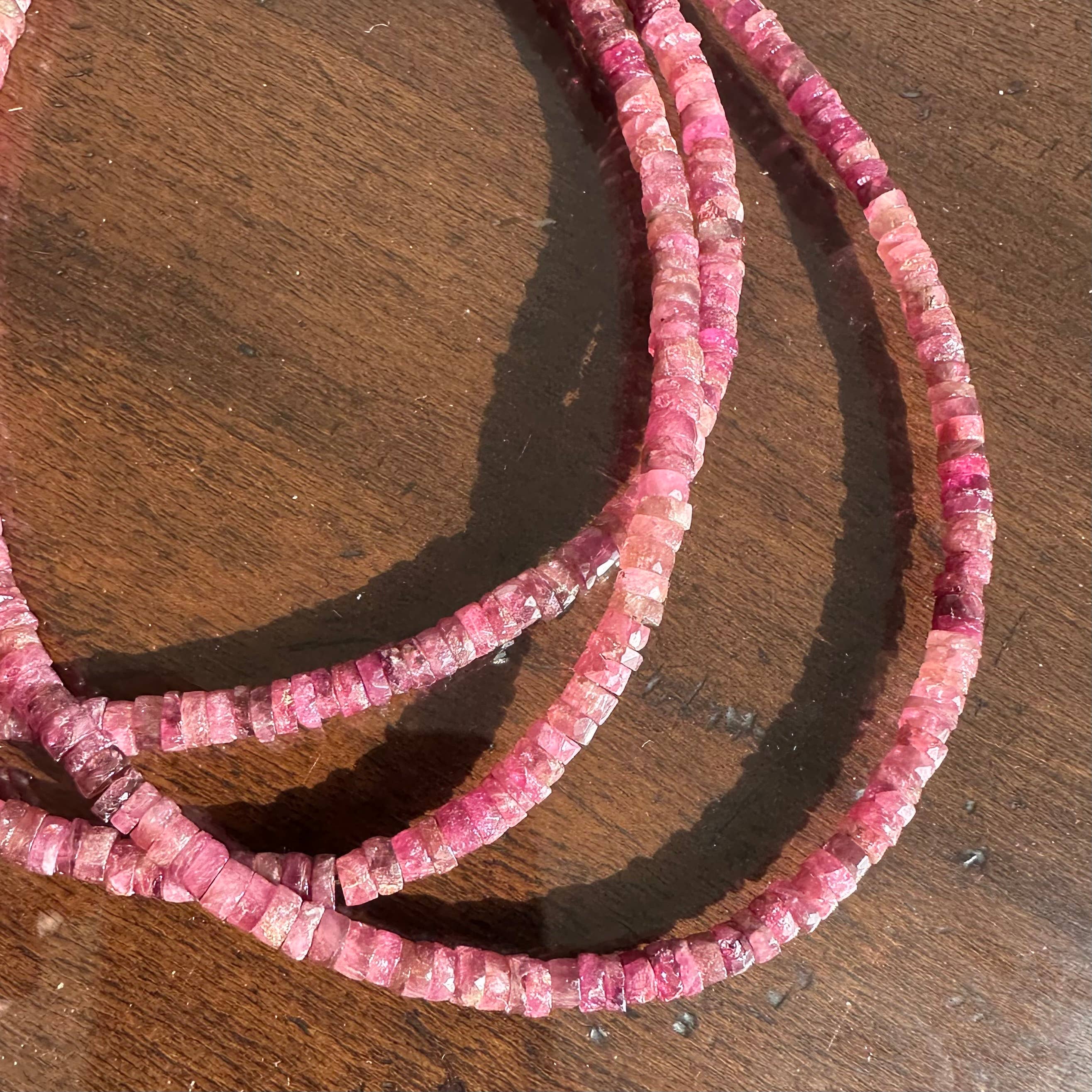 Anokhi Green Pink Tourmaline Ombre Necklace NKB137C