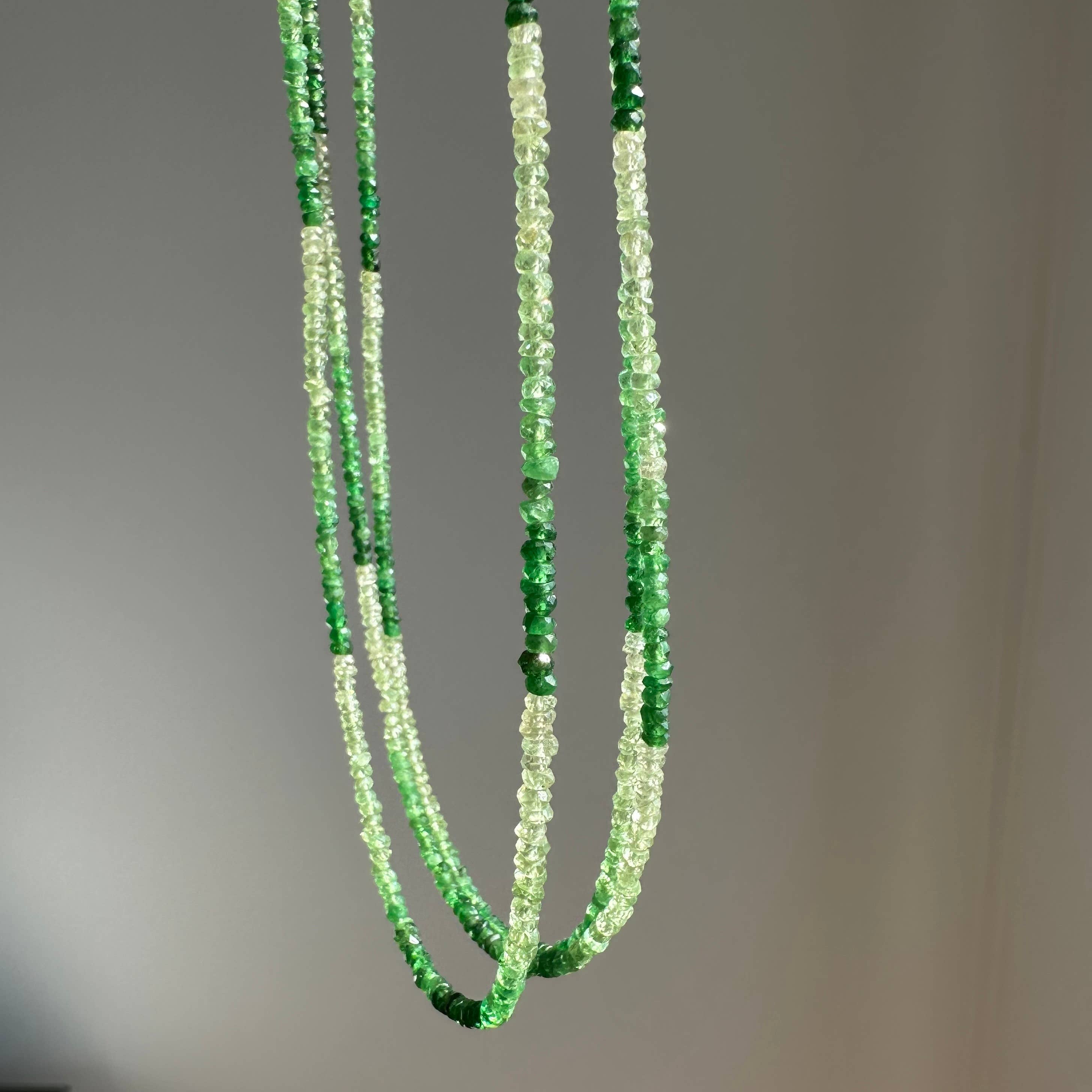 Anokhi Green Garnet/Tsavorite Ombre Necklace NKB120