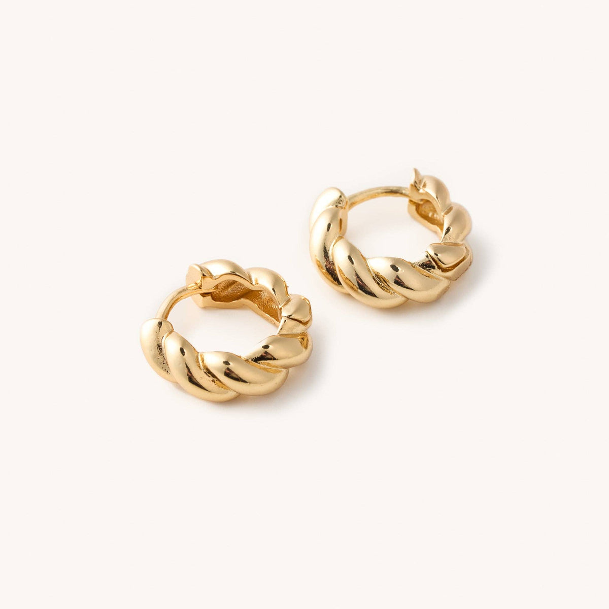 Nikki Smith Croissant Huggies- Gold