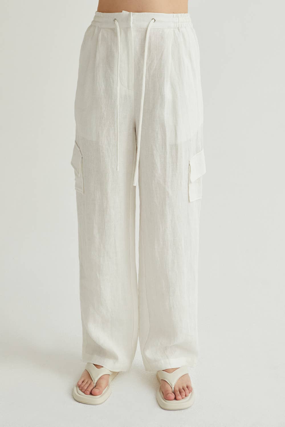 Crescent Julez Linen Cargo Trousers CP9150