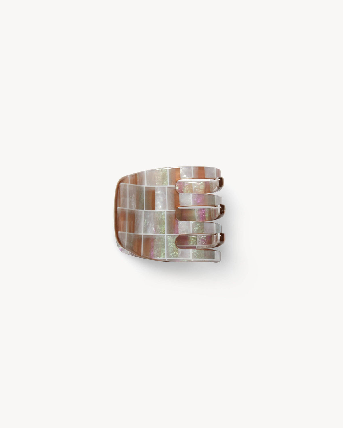 Machete Mini Claw in Brown Shell Checker