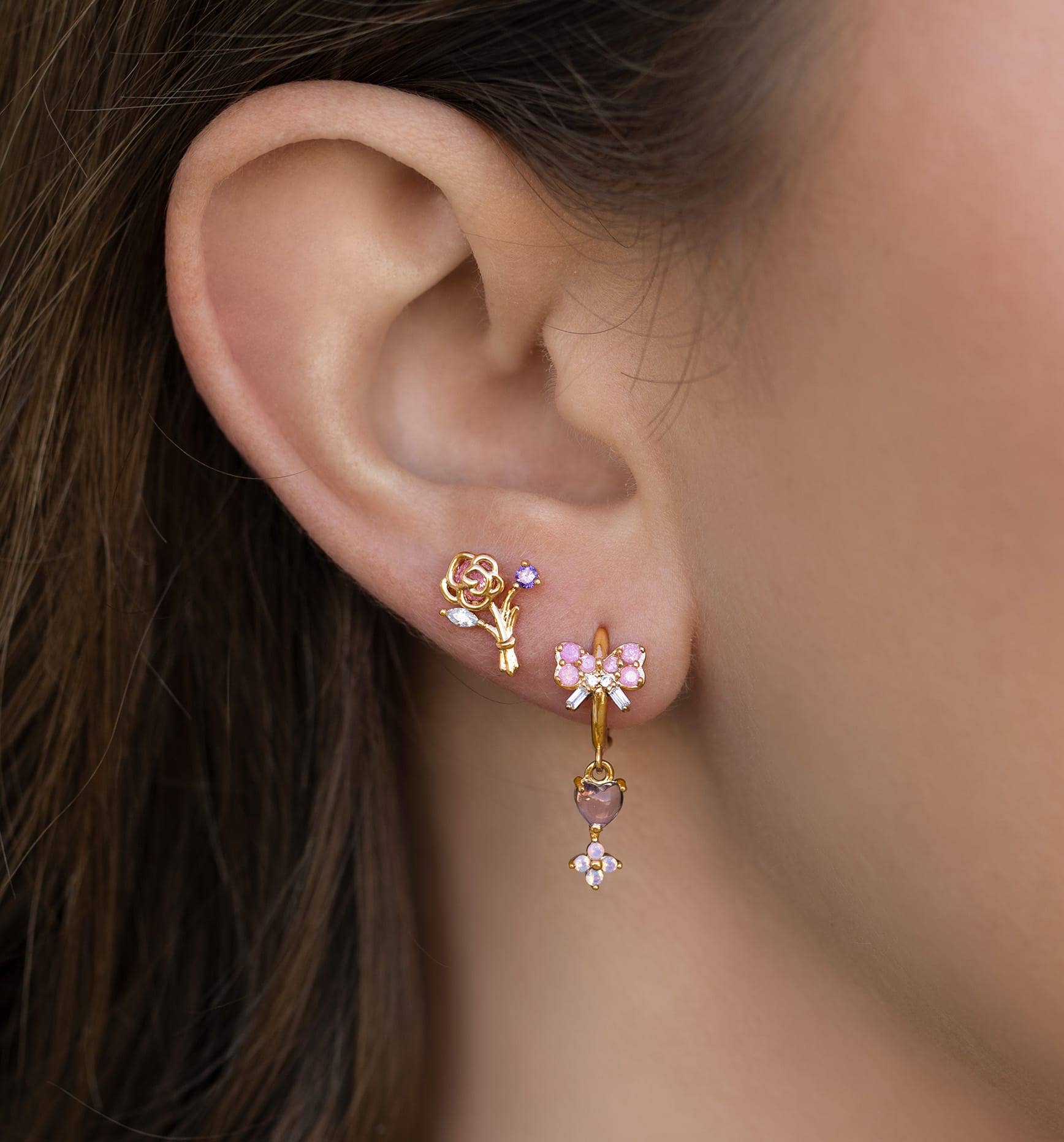 Girls Crew Rosé All Day Stud Set
