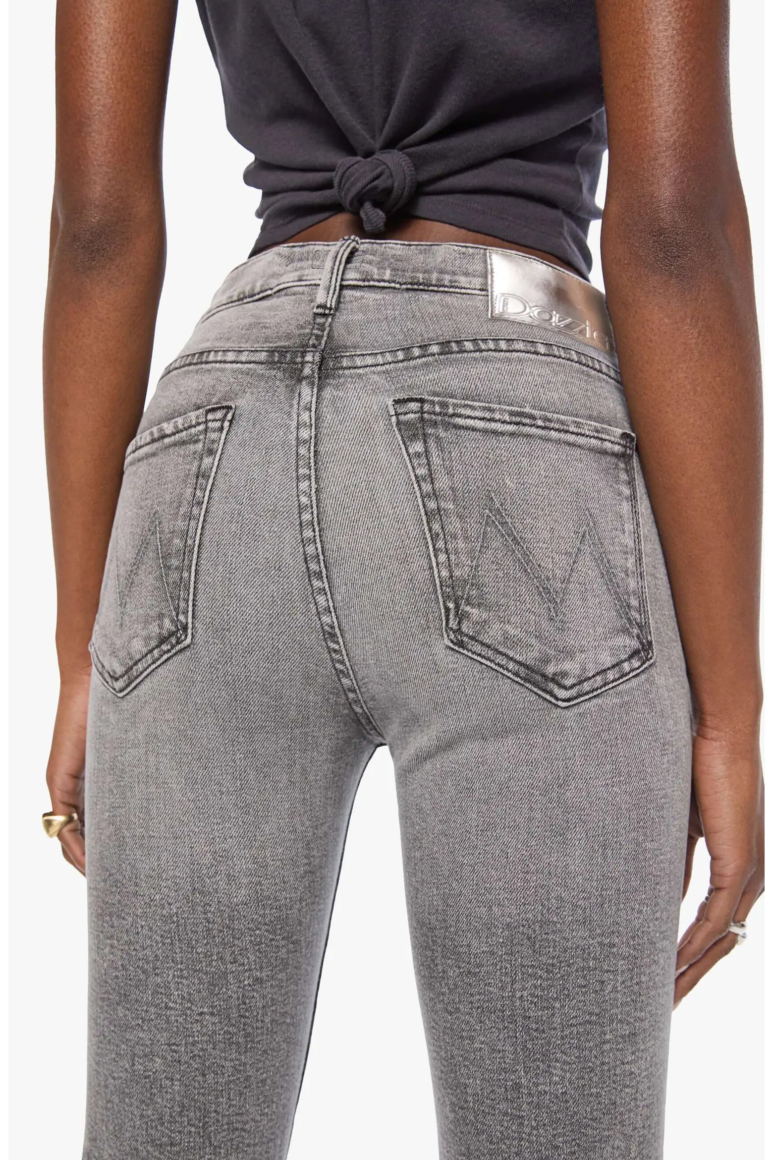 Mother Mid Rise Dazzler Ankle Jean