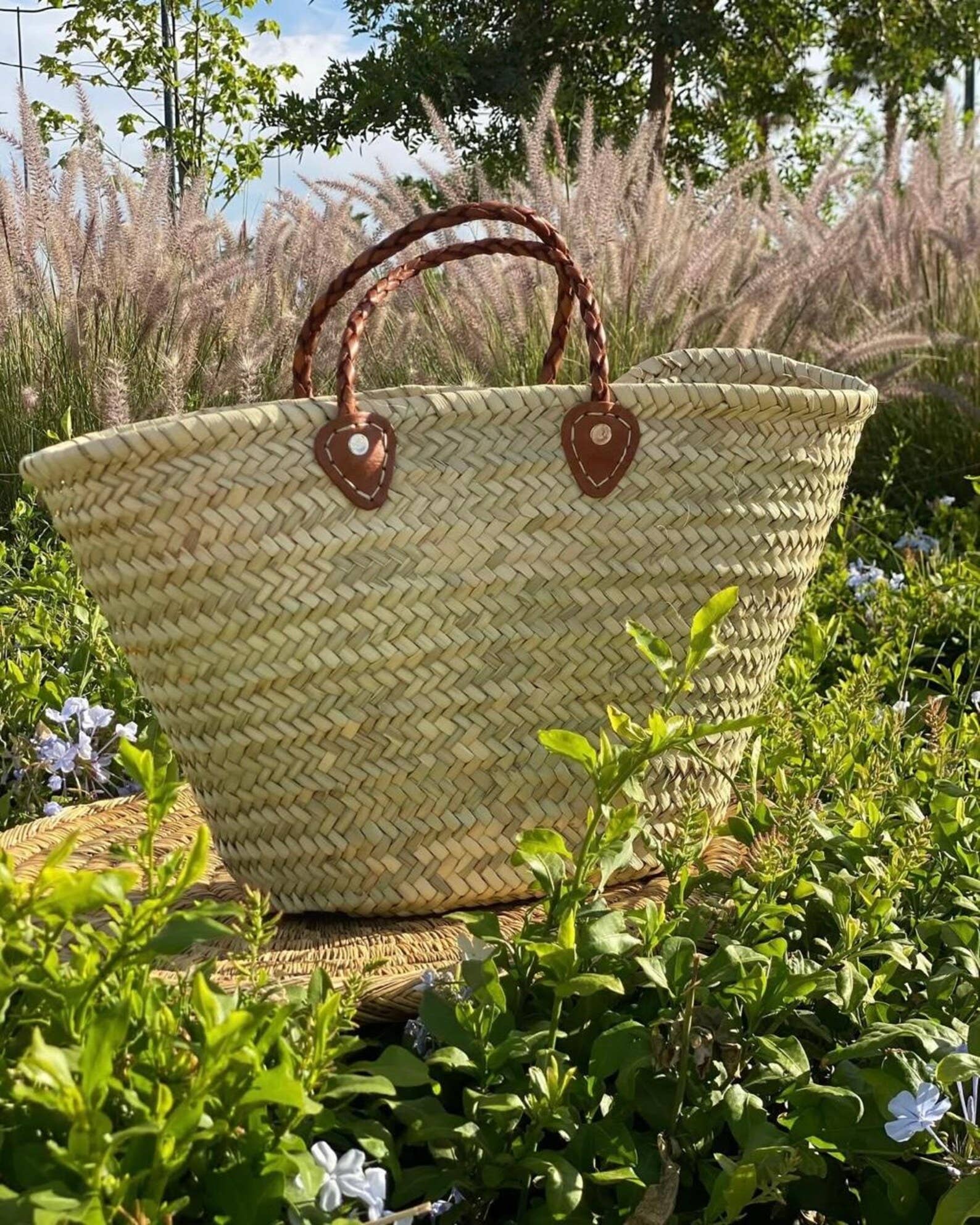 French Market Bags Handwoven Market & Beach Bag #13
