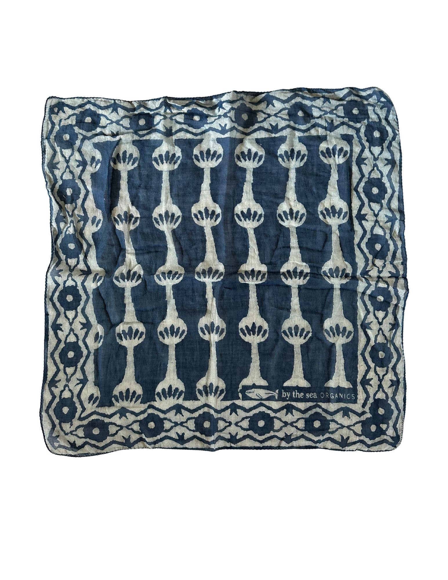 By The Sea Organics Indigo Bandana