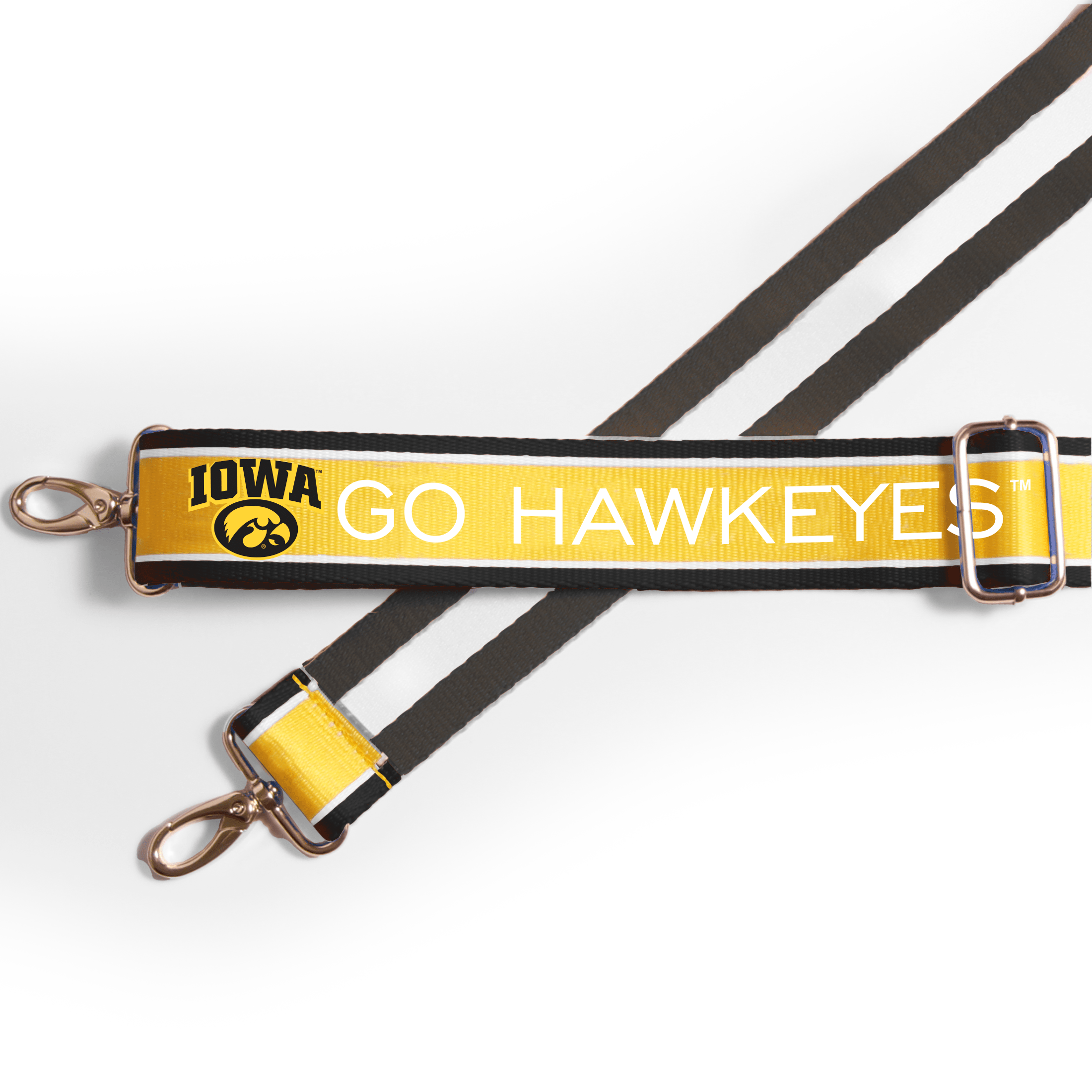 Catherine's Game Day Iowa Hawkeyes Classic Stripe Purse Strap