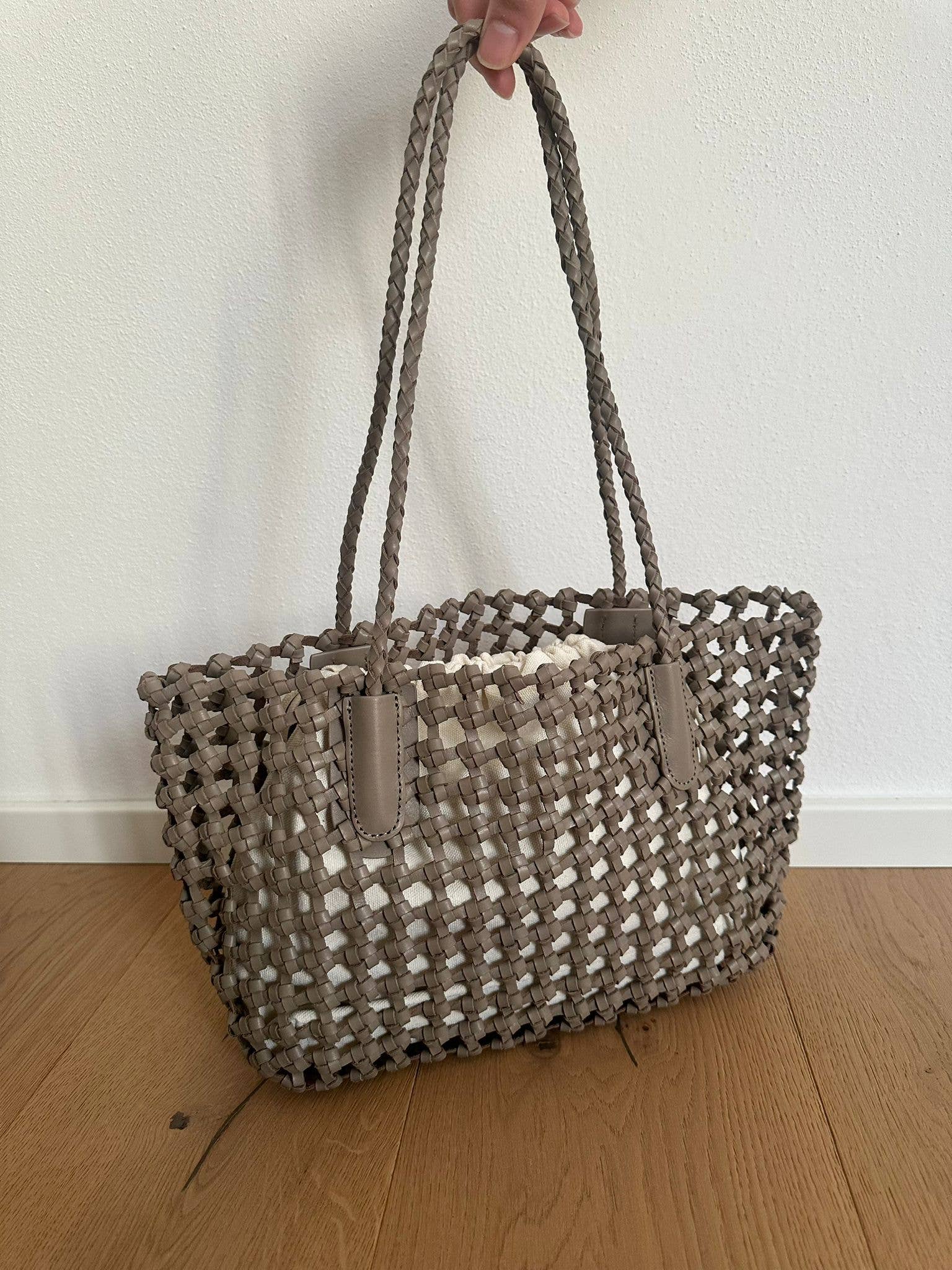 Italian Leather Collection Nicole Handwoven Tote