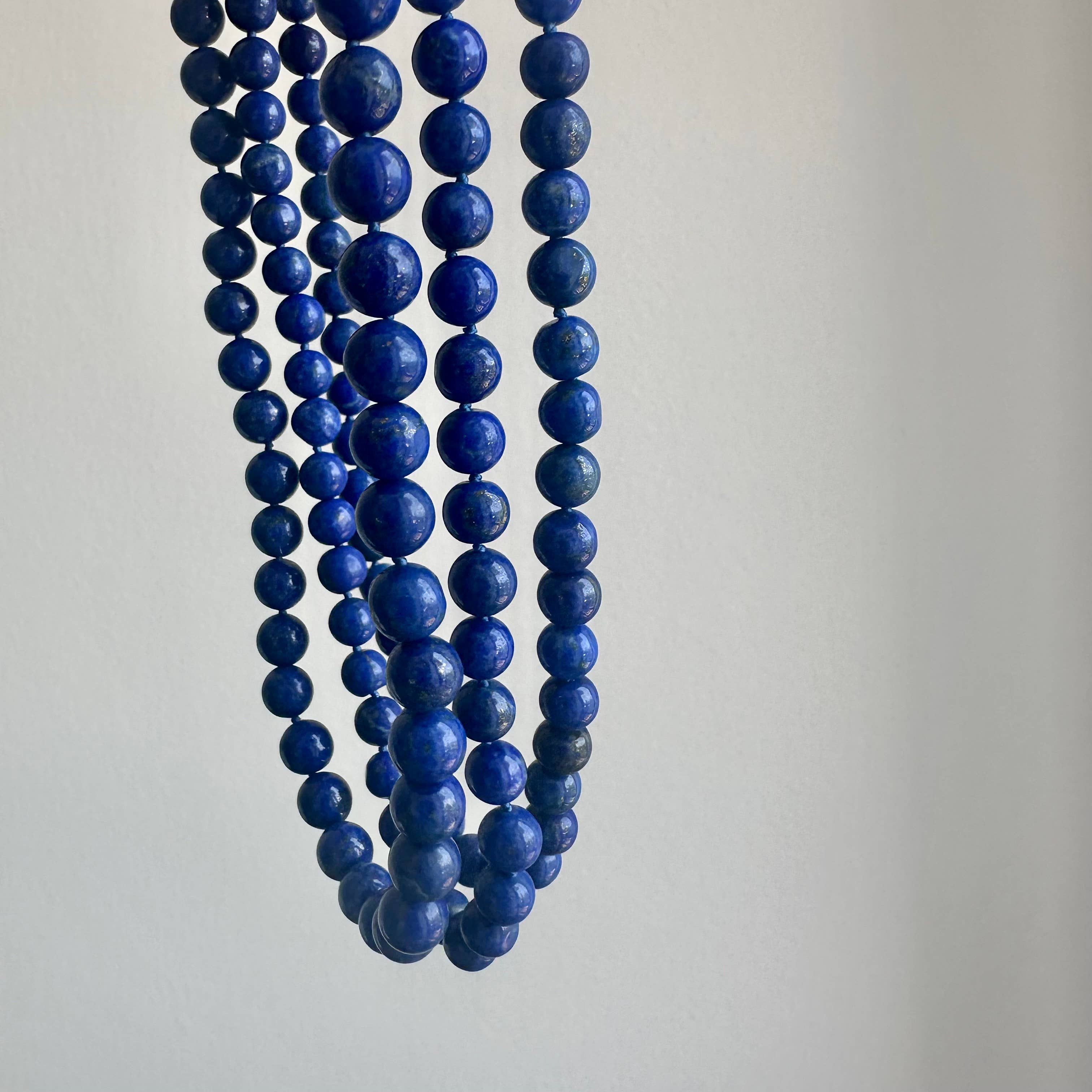 Anokhi Green Lapis Beaded Necklace | Classic Knotted NKK45