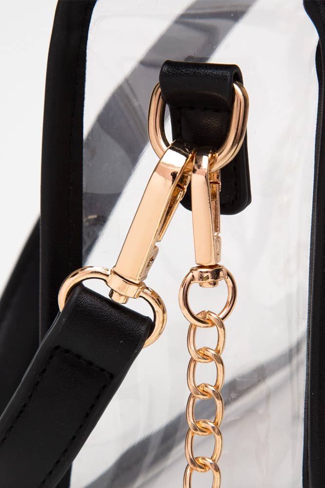Catherine's Game Day Clear Rectangle Stadium Crossbody Bag