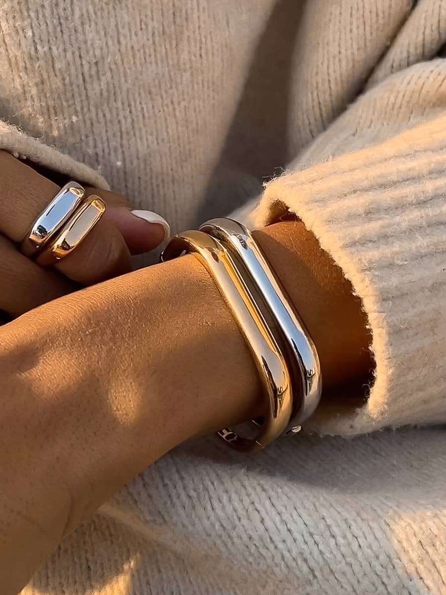 Flânerie Renzi 18K Gold Non-Tarnish Classic Bangle
