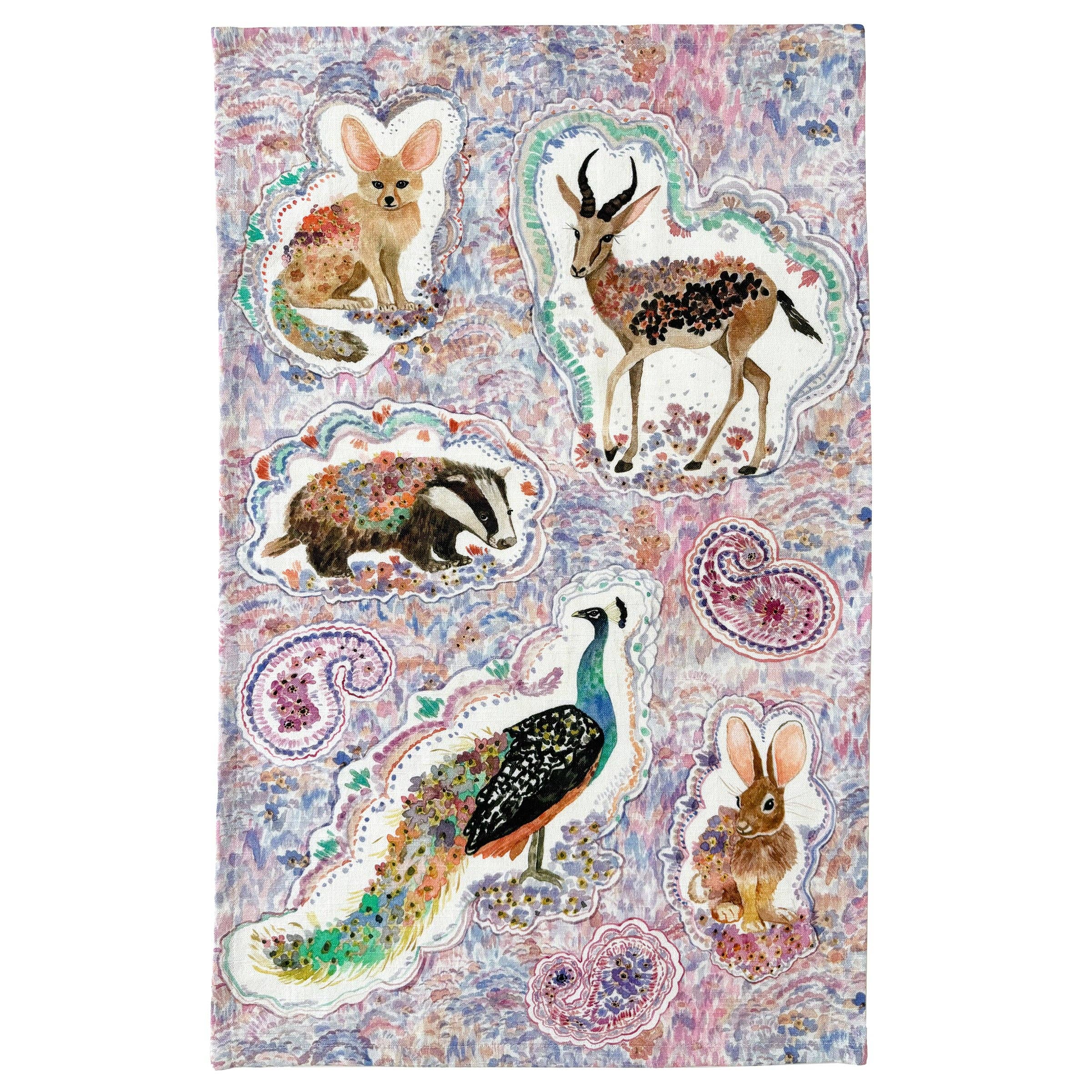 Betsy Olmsted Tea Towel- Menagerie