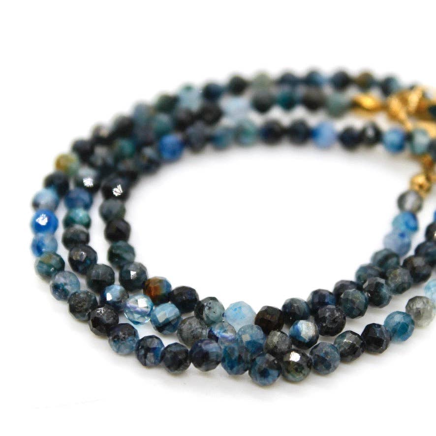 Lizou Kyanite Semi Precious Stone 16" Necklace