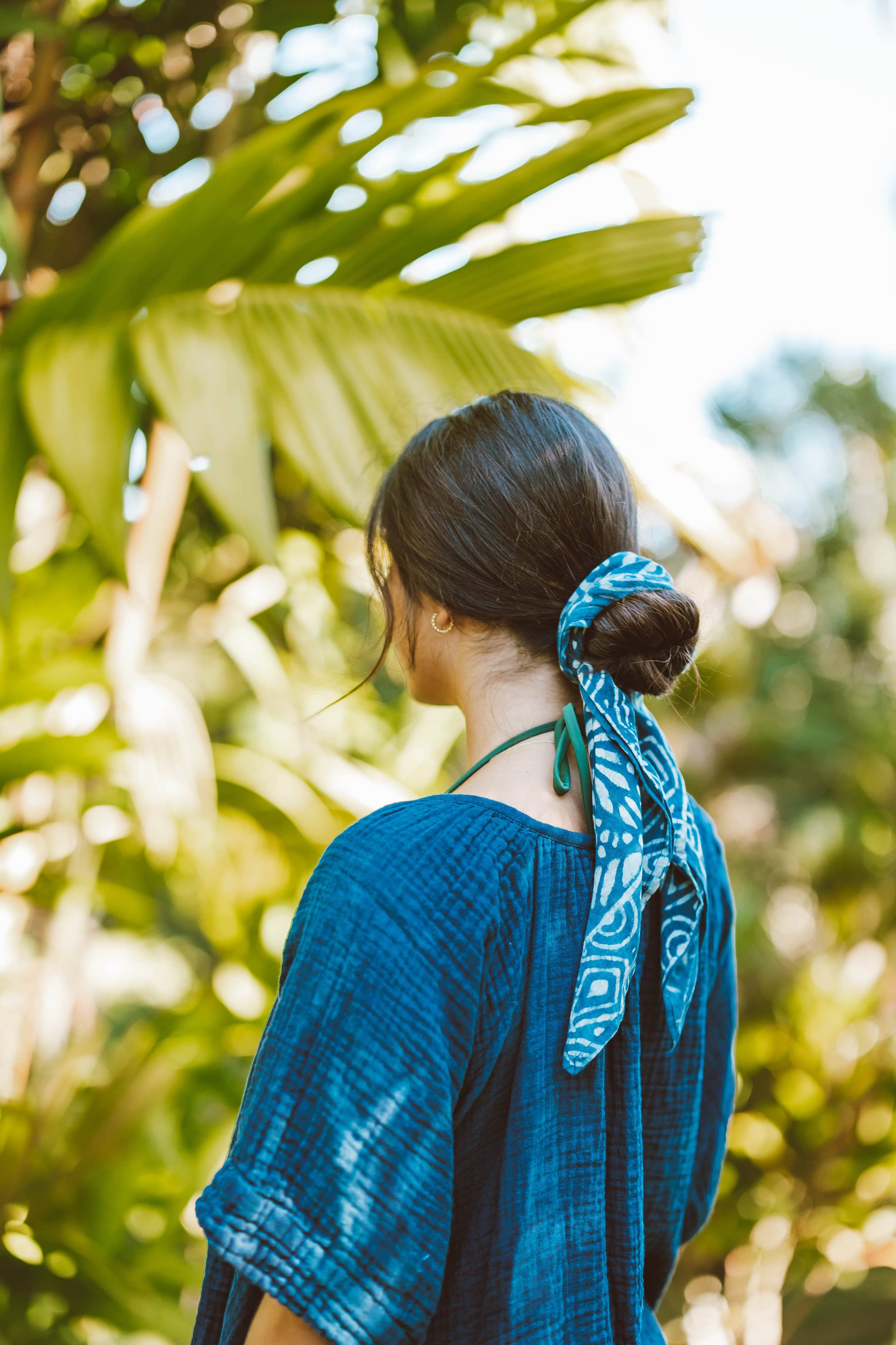 By The Sea Organics Indigo Bandana