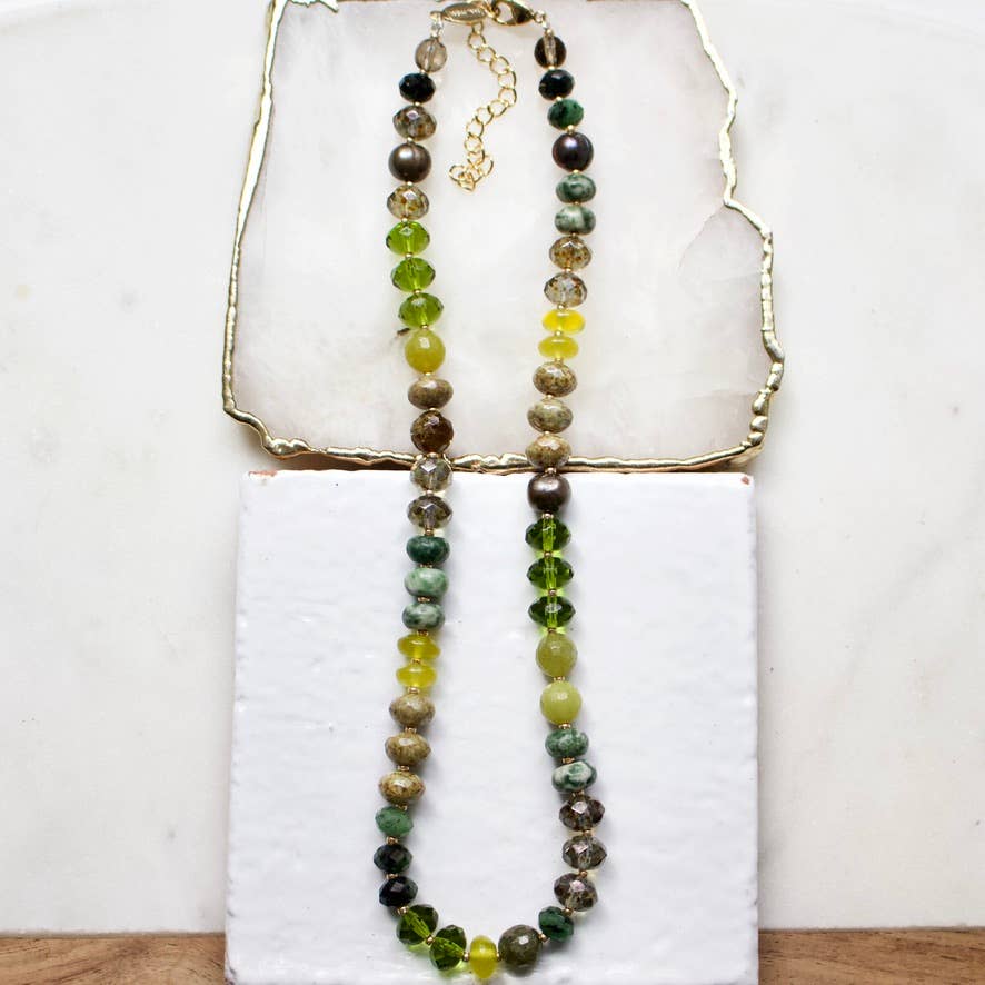 a.v. max Gemma Medium Rondelle Necklace 9044N