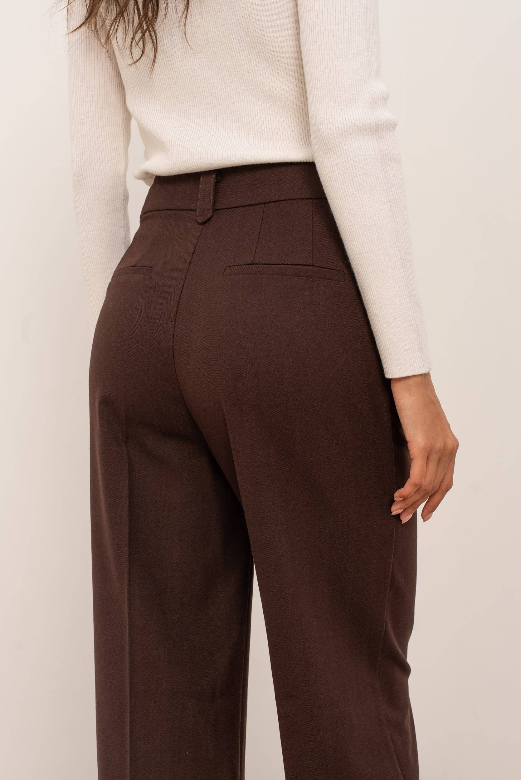 Carmine Paris Straight-Cut Tailored Trousers P-2518