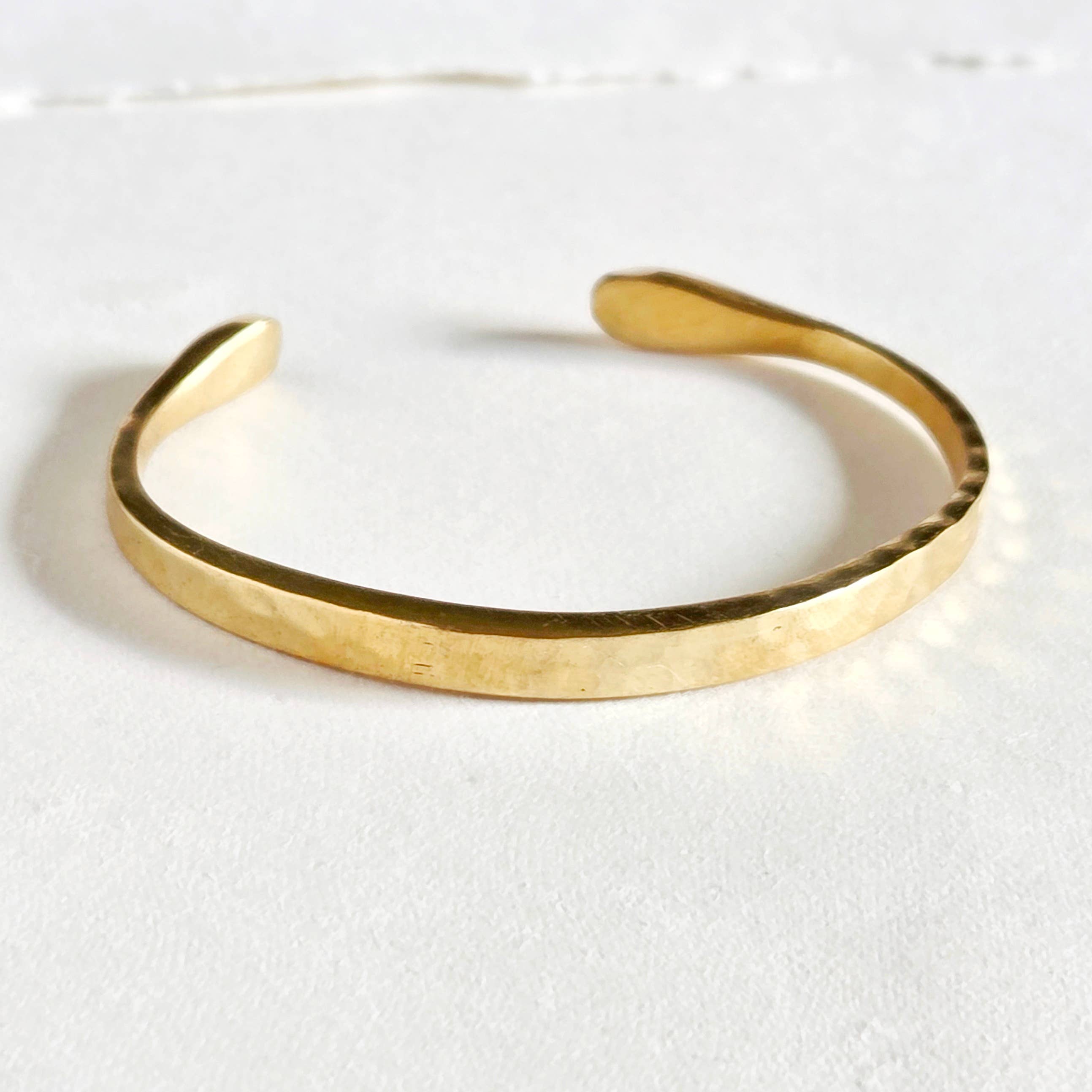 Bisjoux Brass Hammered Taureg Band Cuff Bangle Bracelet