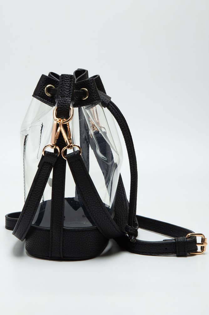Catherine's Game Day Clear Crossbody Stadium Bucket Bag