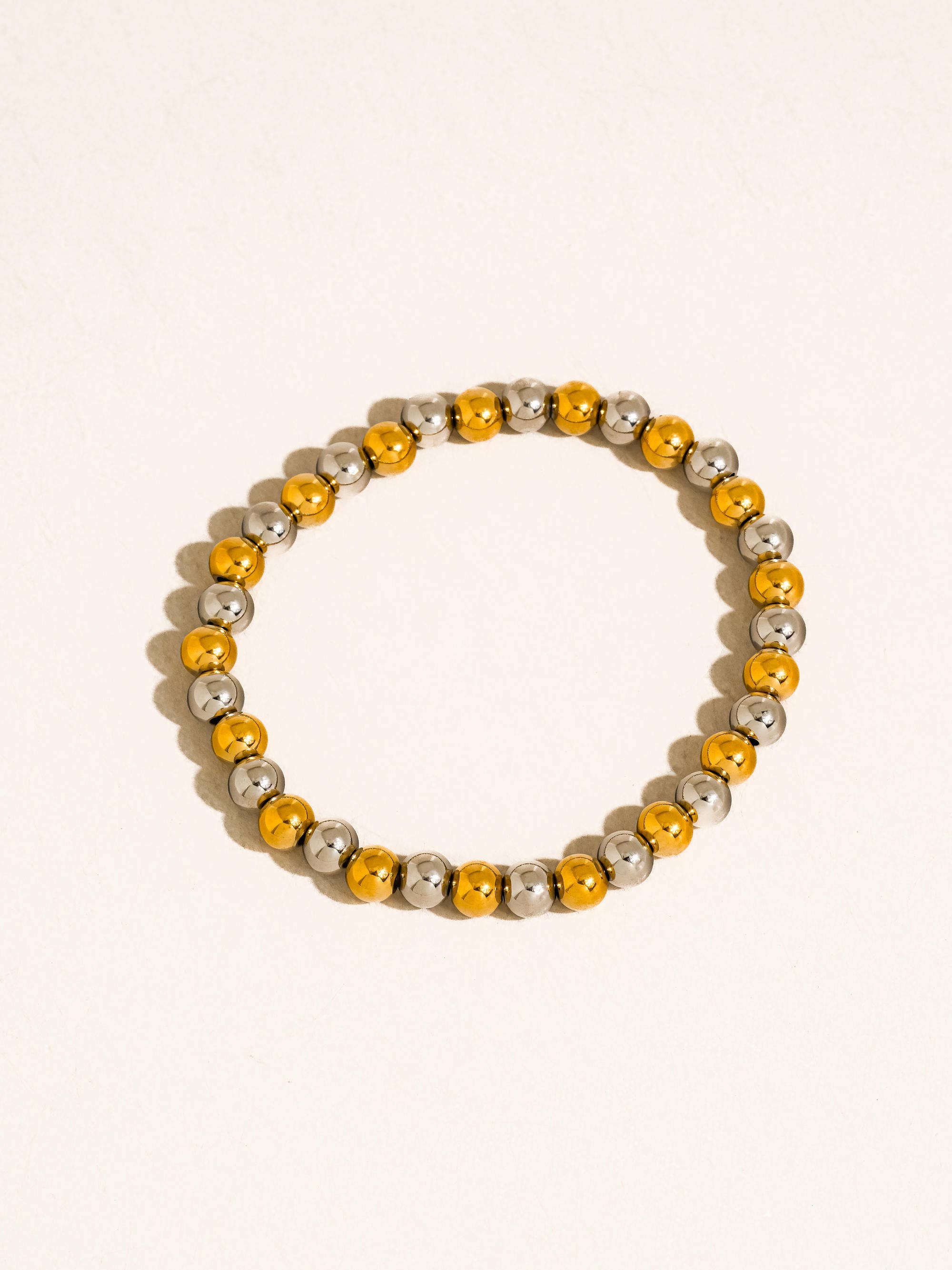 Flânerie Perlisse 18K Gold Two Tone Beaded Bracelet