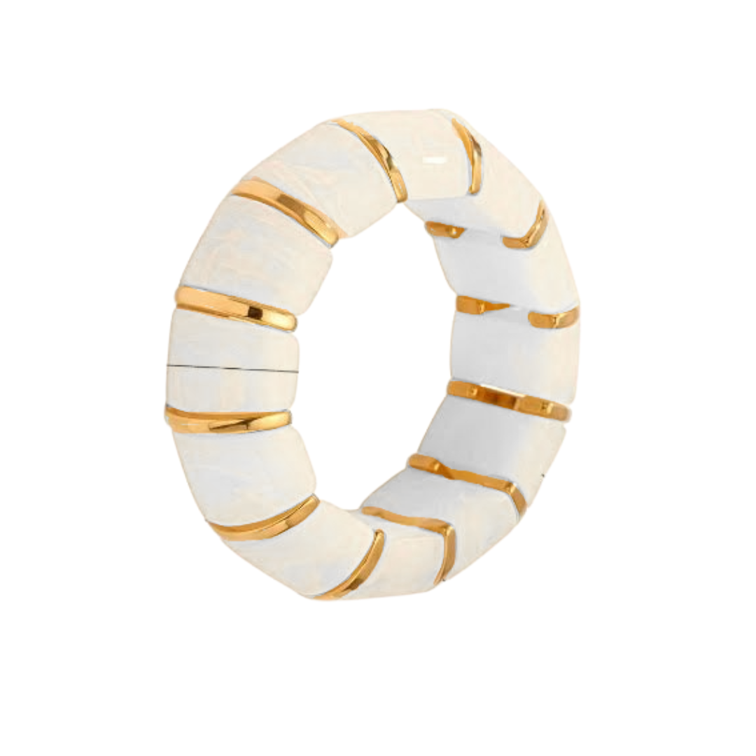 Sahira Verona Bangle in White