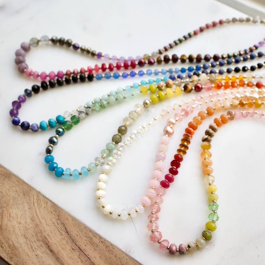 a.v. max Gemma Small Rondelle Necklace 9043N