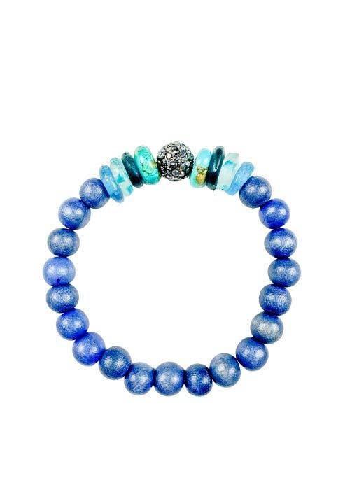 Twine & Twig Single Stack Bracelet - Azul