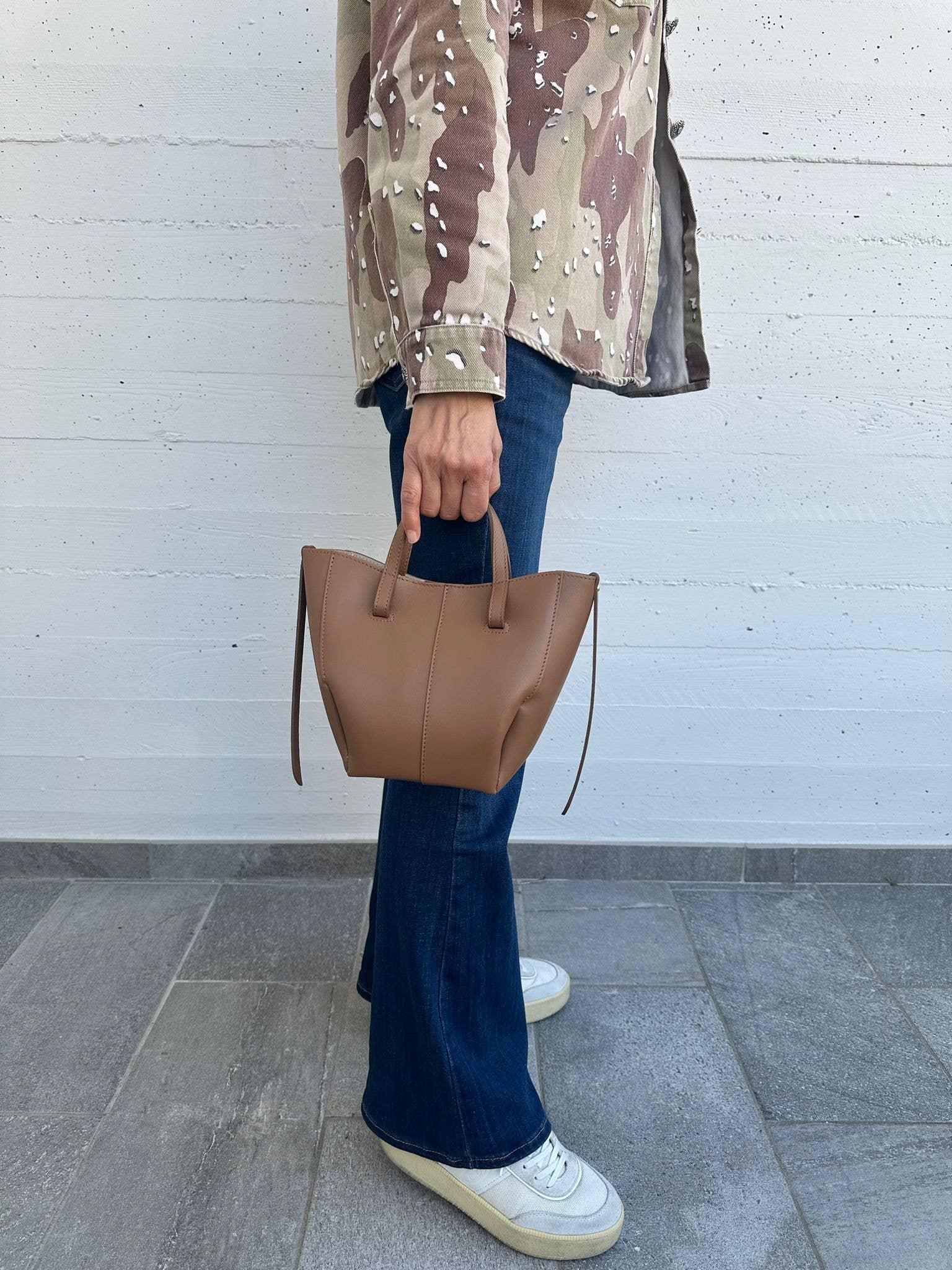 Italian Leather Collection Dalia Mini Dumpling Bag