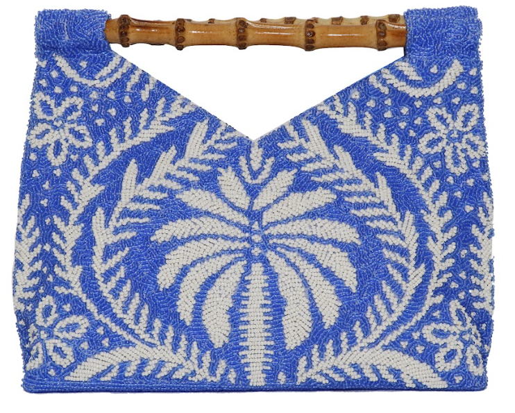 Tiana NY Printed Bamboo Cutout Bag BH-0806