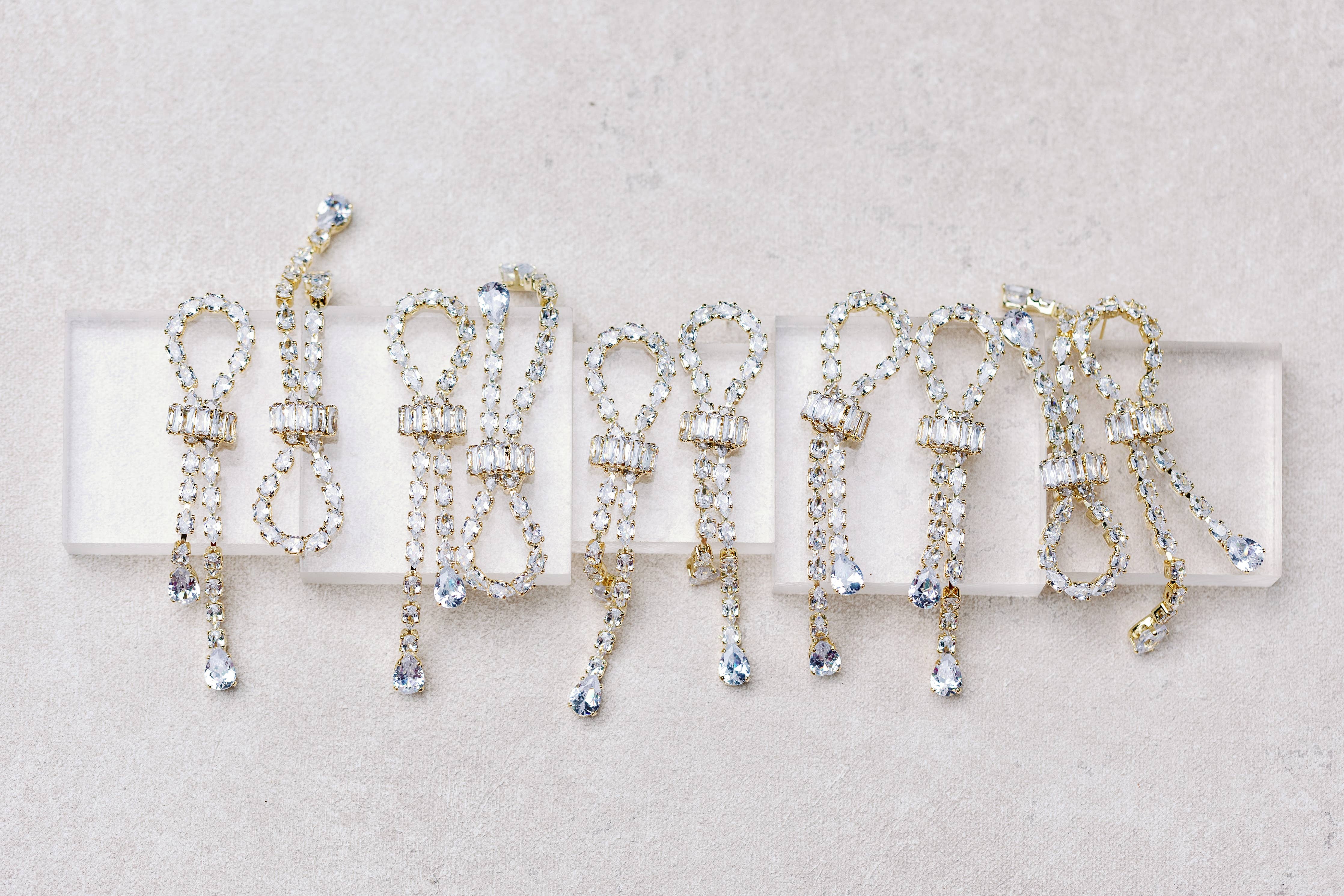 St Armands Thoroughbred Diamond Drop Holiday Statement Earrings SAD340