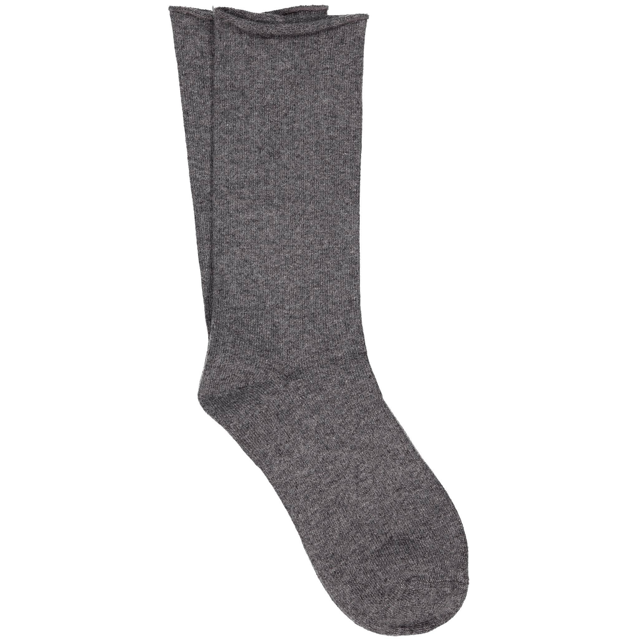 iLux Cashelle Cozy Cashmere Silk Roll Top Socks 1557