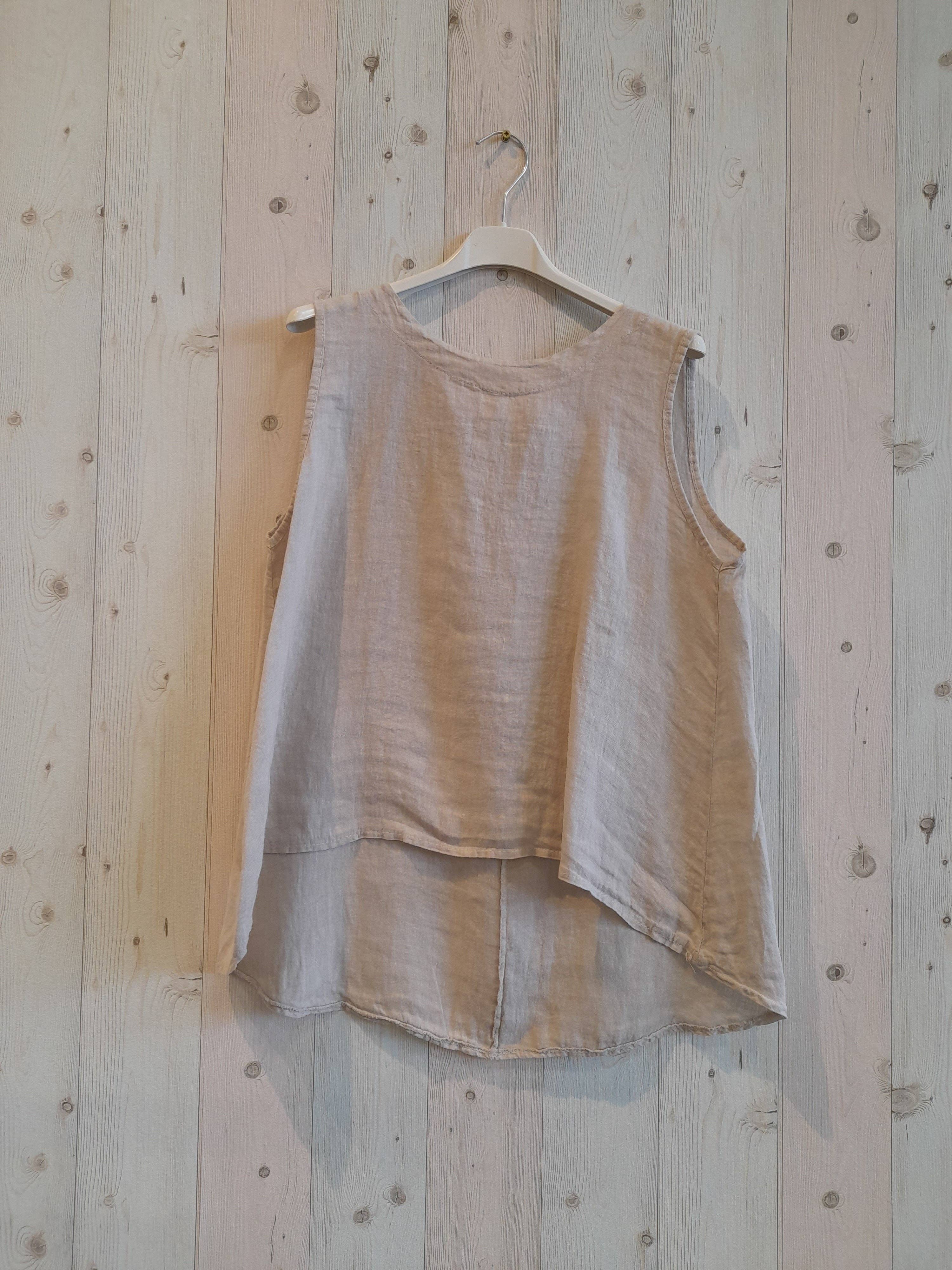 European Linen Collection Sisa Sleeveless Shirt 15763