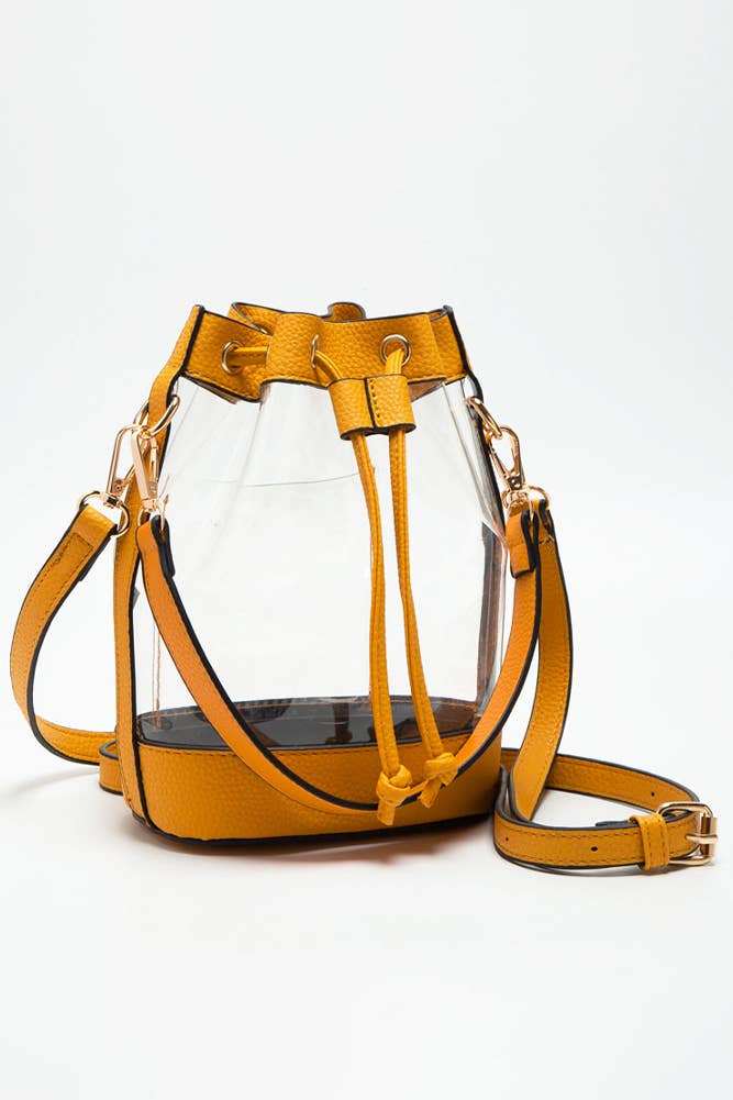 Catherine's Game Day Clear Crossbody Stadium Bucket Bag