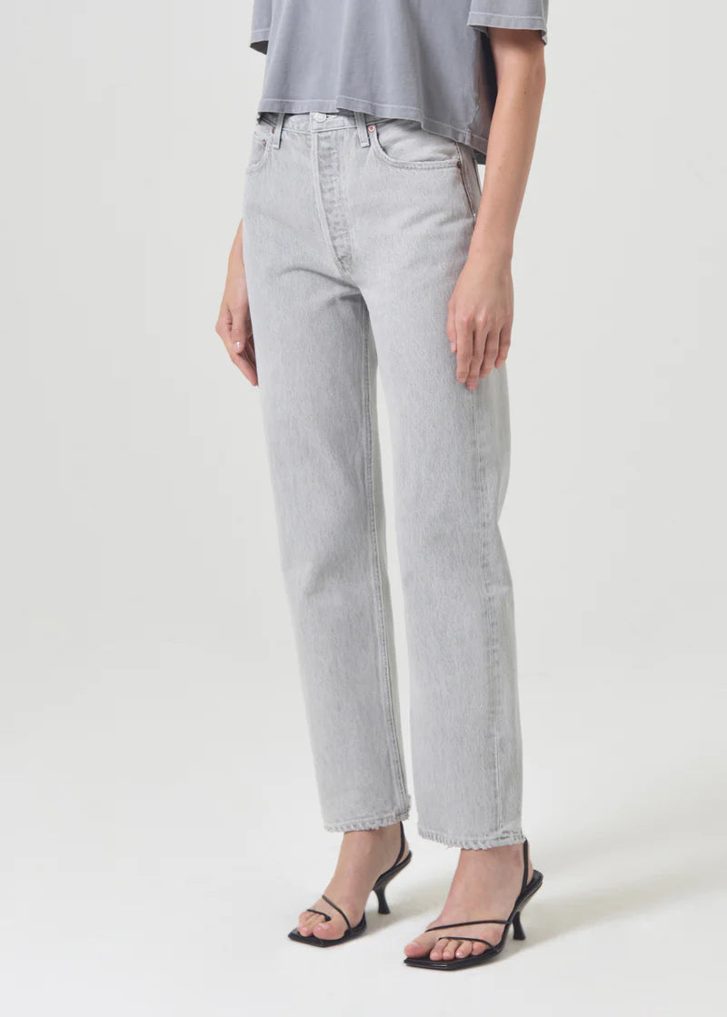 AGolde 90's Pinch Waist High-Rise Straight Jean