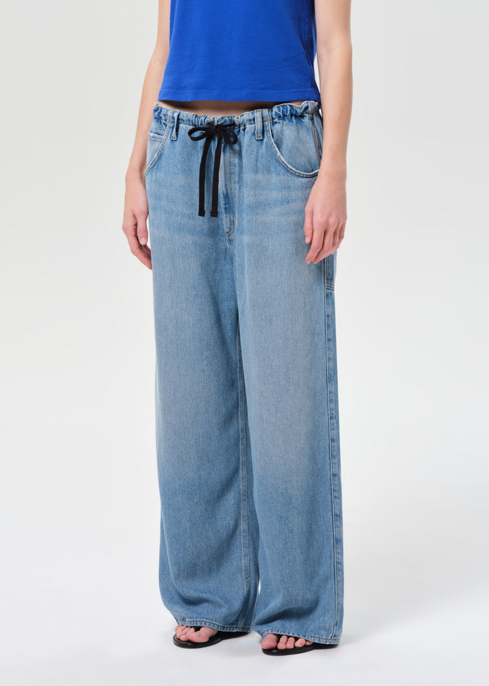AGolde Shaw Drawstring Wide Leg Jean A332-1972