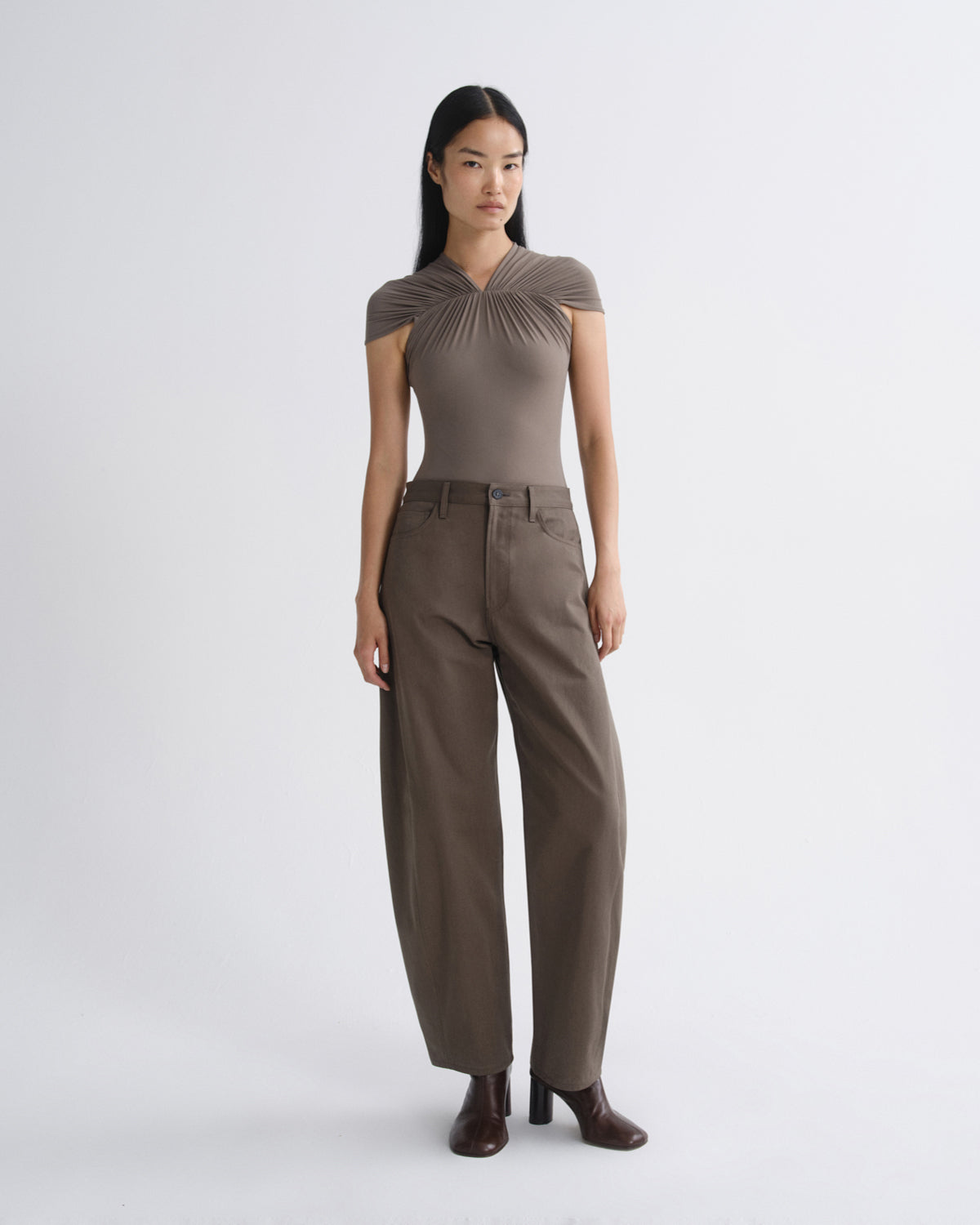AGOLDE Luna Trouser in Taupe