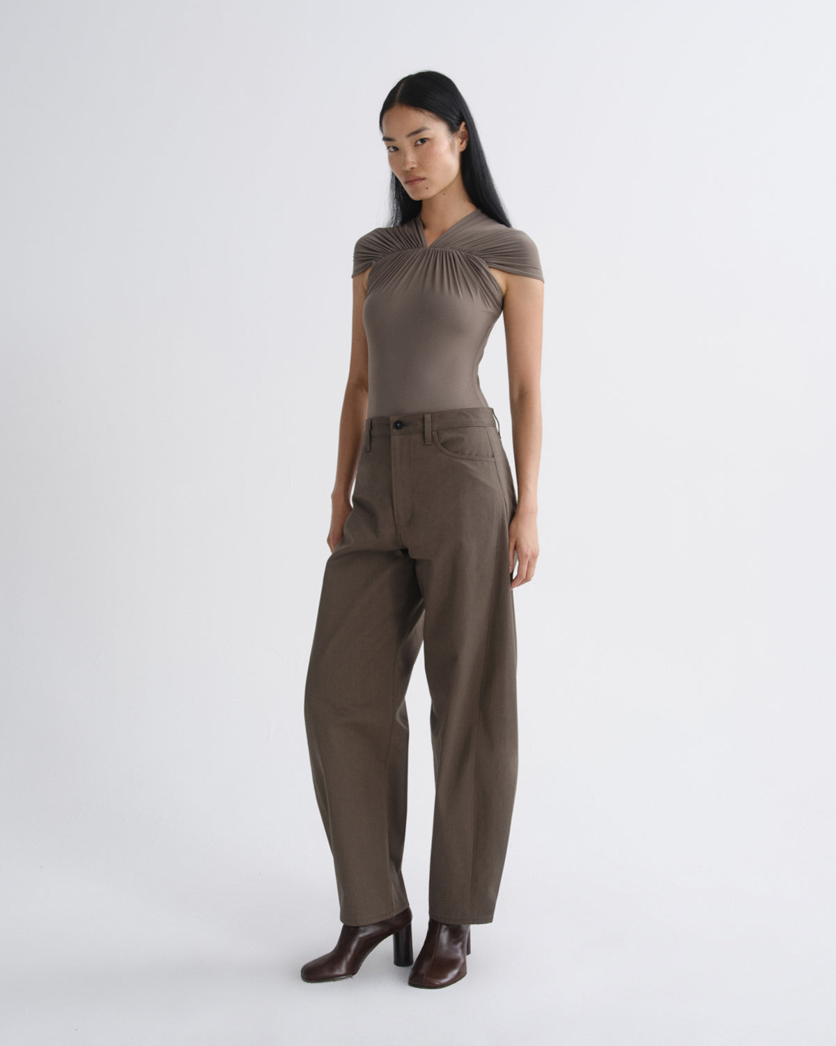 AGOLDE Luna Trouser in Taupe