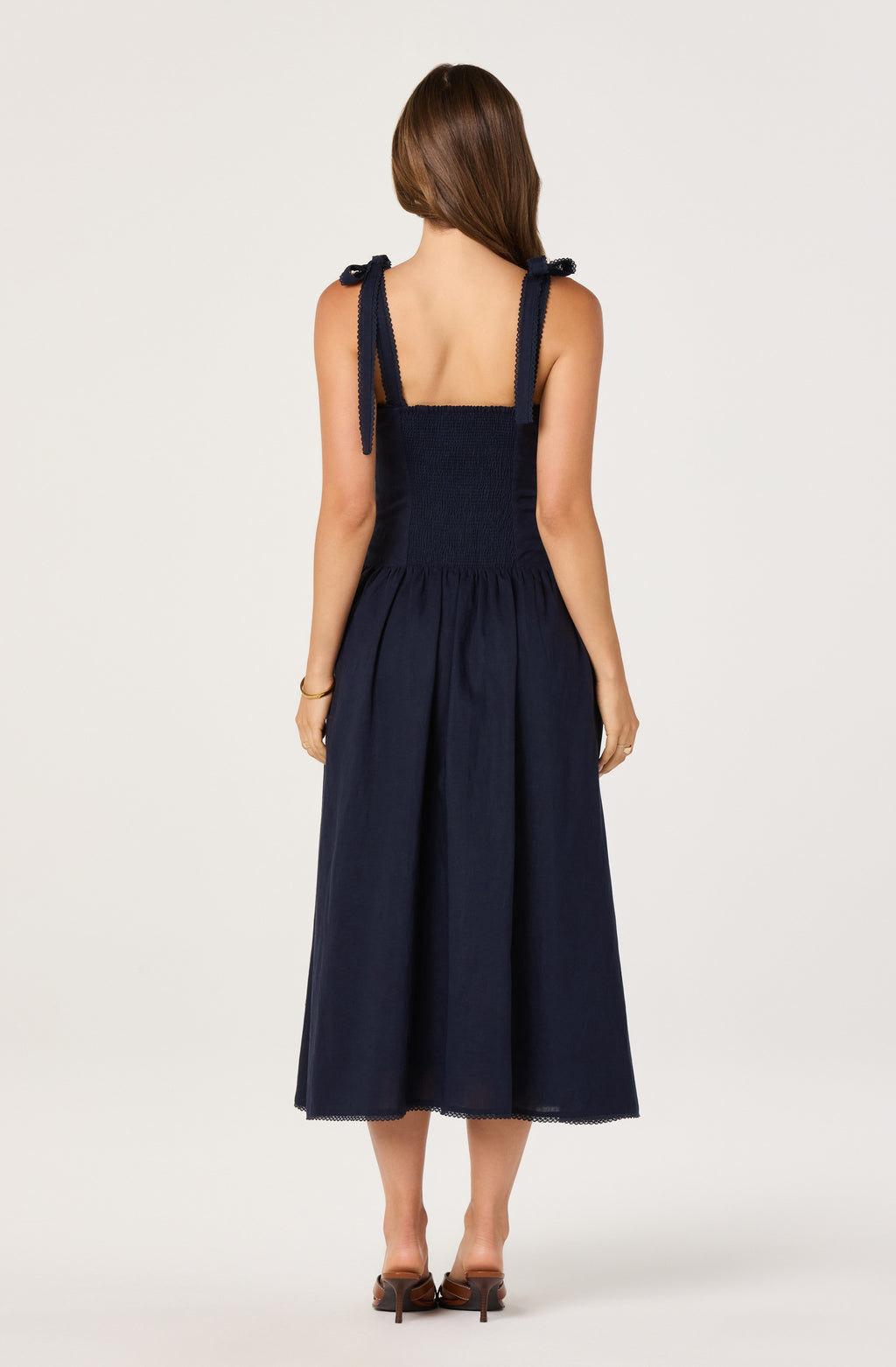 ASTR Marie Drop Waist Midi Dress