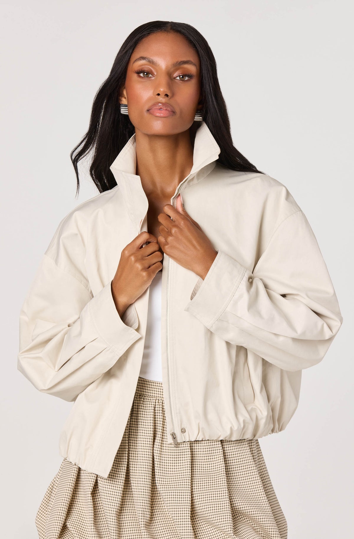 ASTR Cooper Oversized Bomber Jacket
