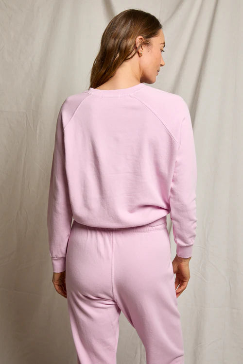 Perfect White Tee Alexi French Terry Raglan Crew Sweatshirt