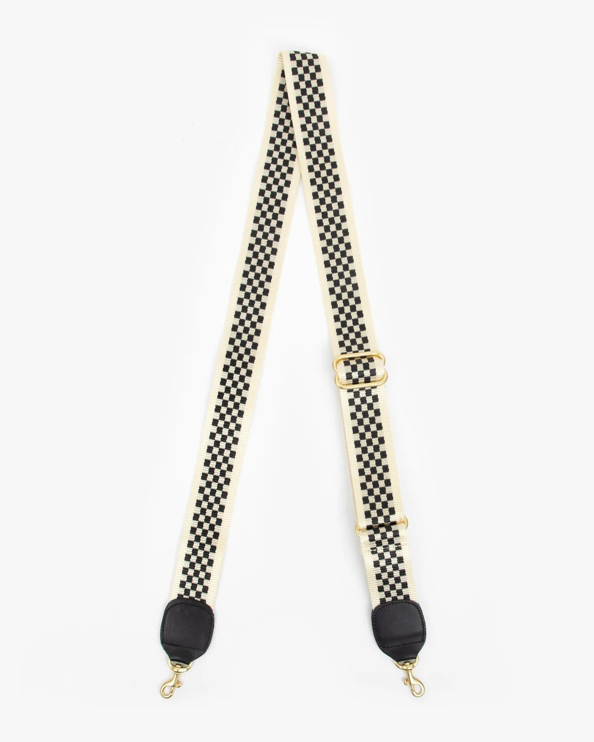Clare V. Adjustable Crossbody Strap Checkered 100102