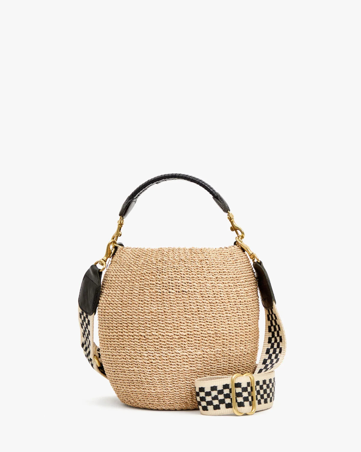Clare V. Adjustable Crossbody Strap Checkered 100102