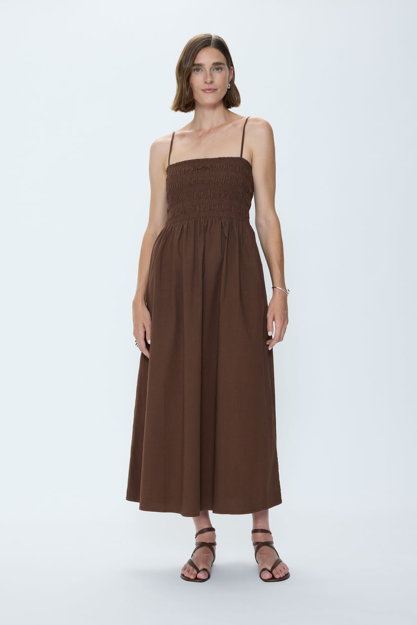Pistola Bianca Shirred Bodice Dress - Bruna