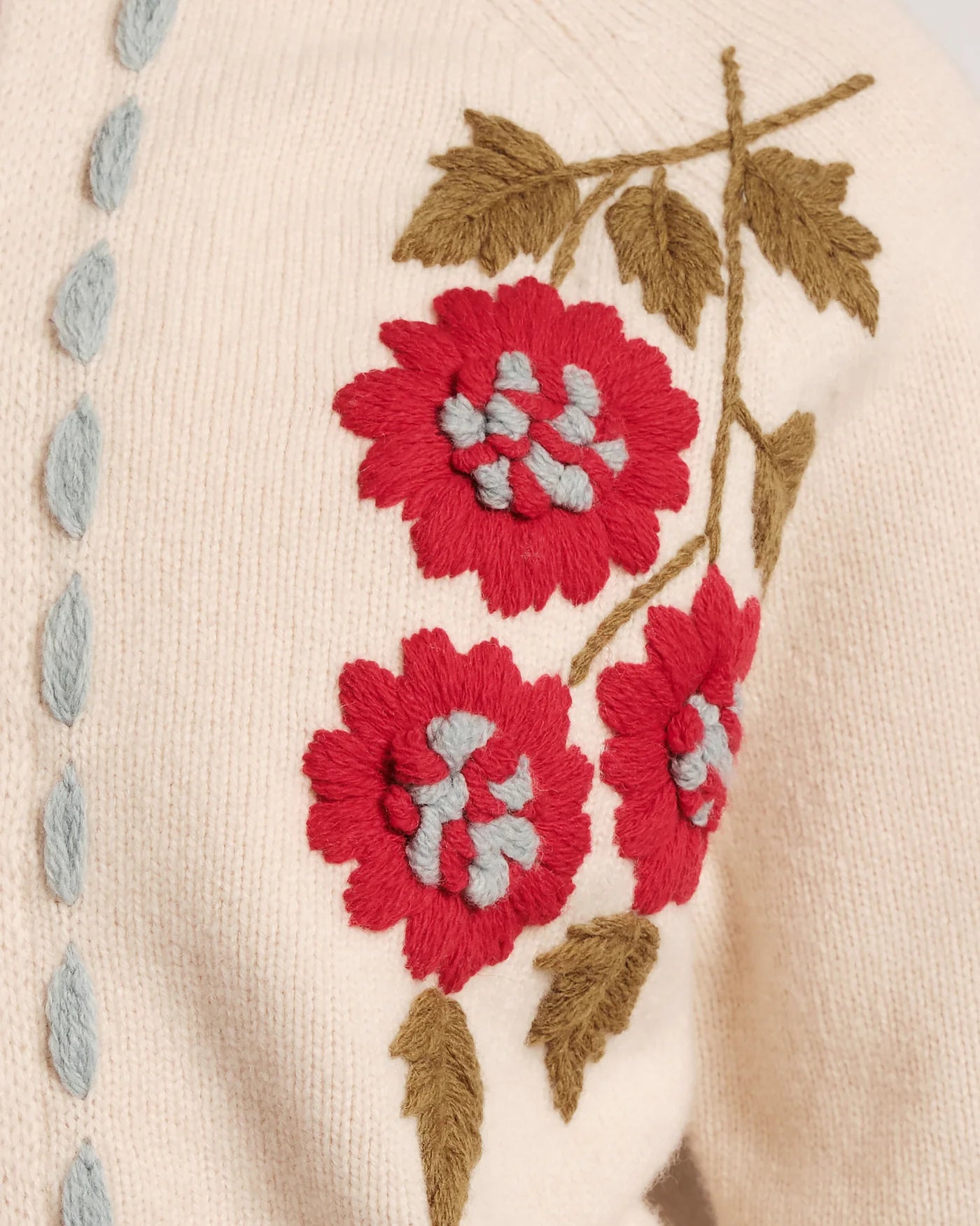 Frances Valentine Blanket Stitch Border Cardi