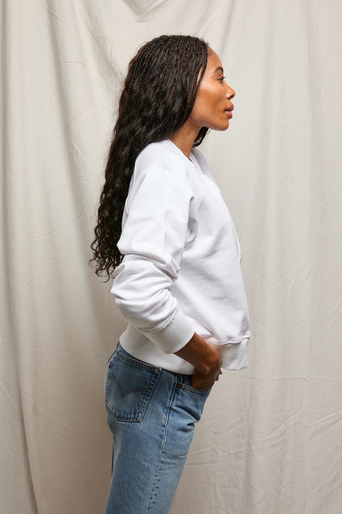 Perfect White Tee Bowen Raglan Sweatshirt