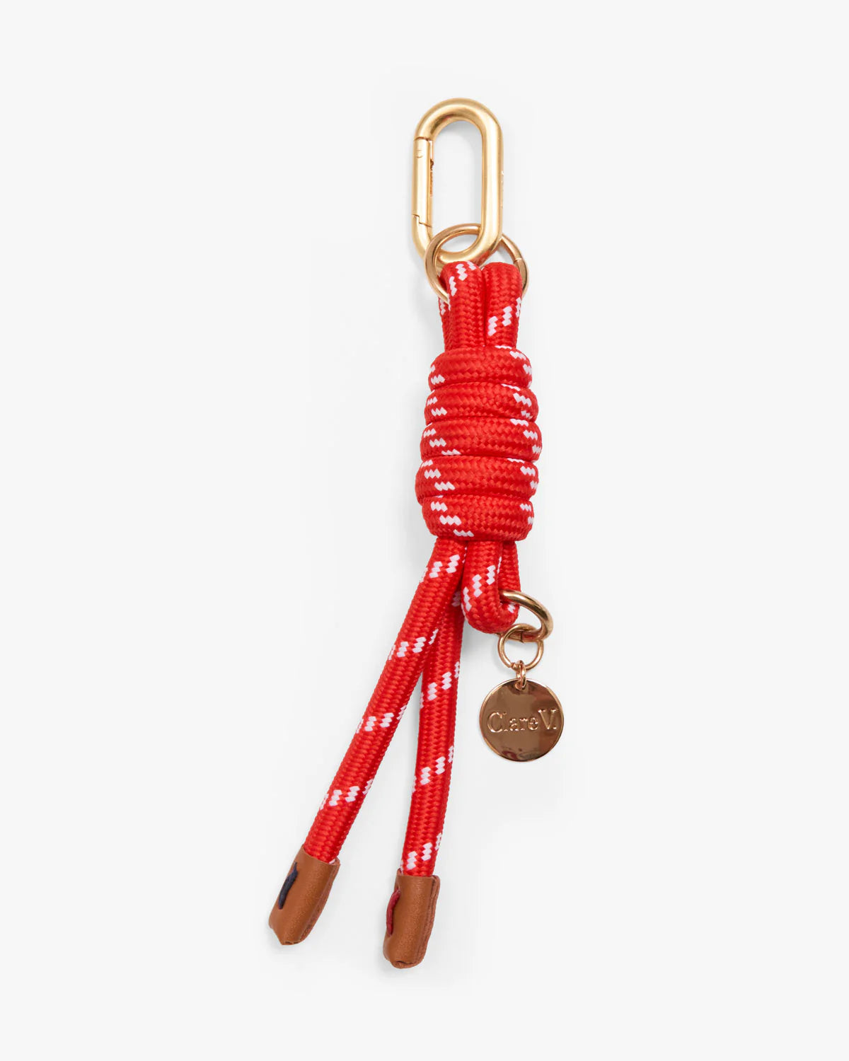 Clare V. Barrel Knot Fob CVS1000541-RED-OS