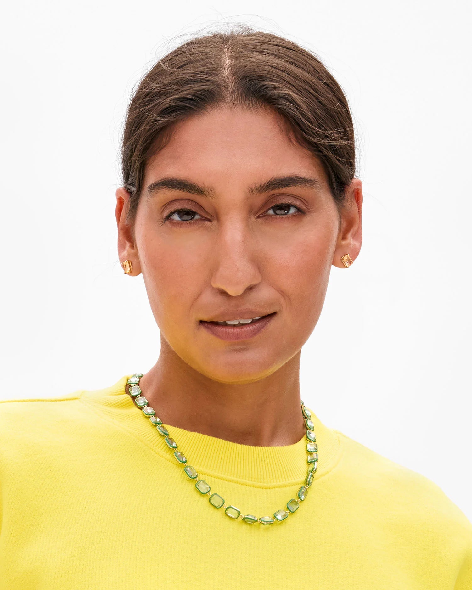 Clare V. Bijoux Bead Necklace CVJ1000497-MINT-OS