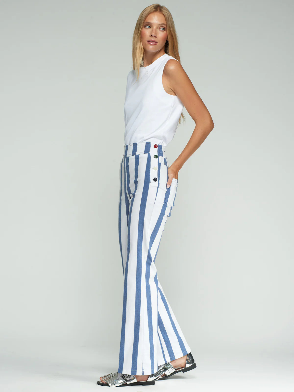Vilagallo Striped Trousers 33583
