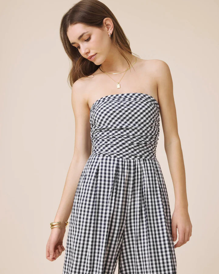 Splendid Gigi Gingham Jumpsuit RM6R001